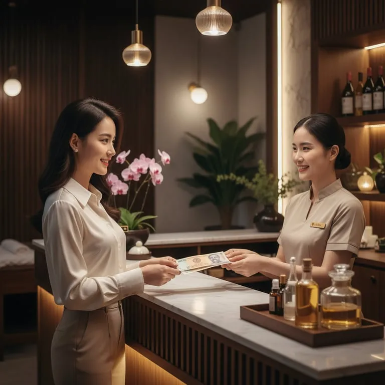 샵 유형에 따른 베트남 마사지 팁 지불 방식