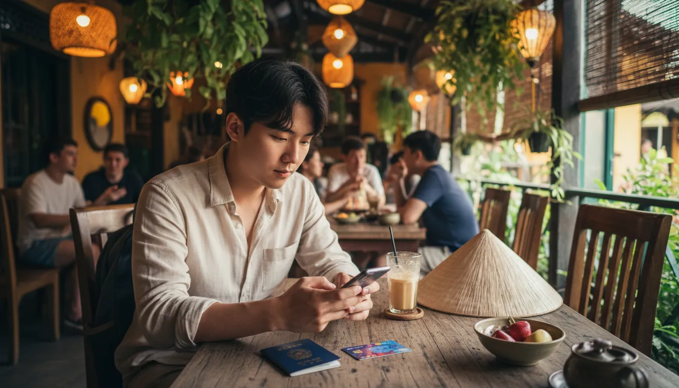 입국을 위한 서류와 결제 수단 확인하기