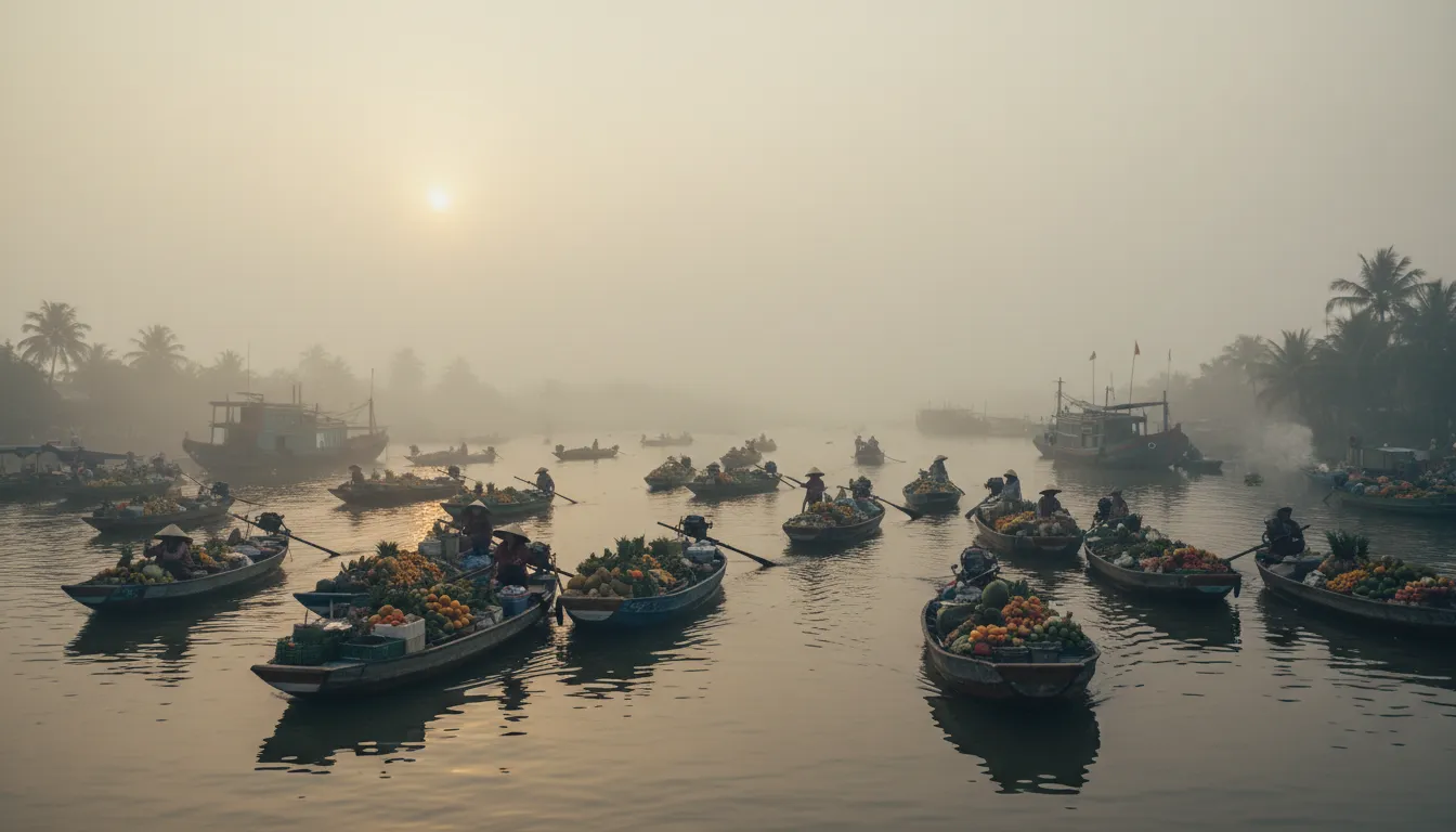 메콩델타 벤째 수상시장 새벽 투어 현지인만 아는 진짜 베트남 발견기