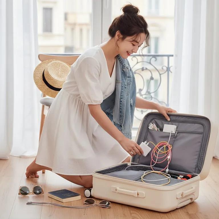 전압 변환 어댑터와 무거운 전자제품 제외하기